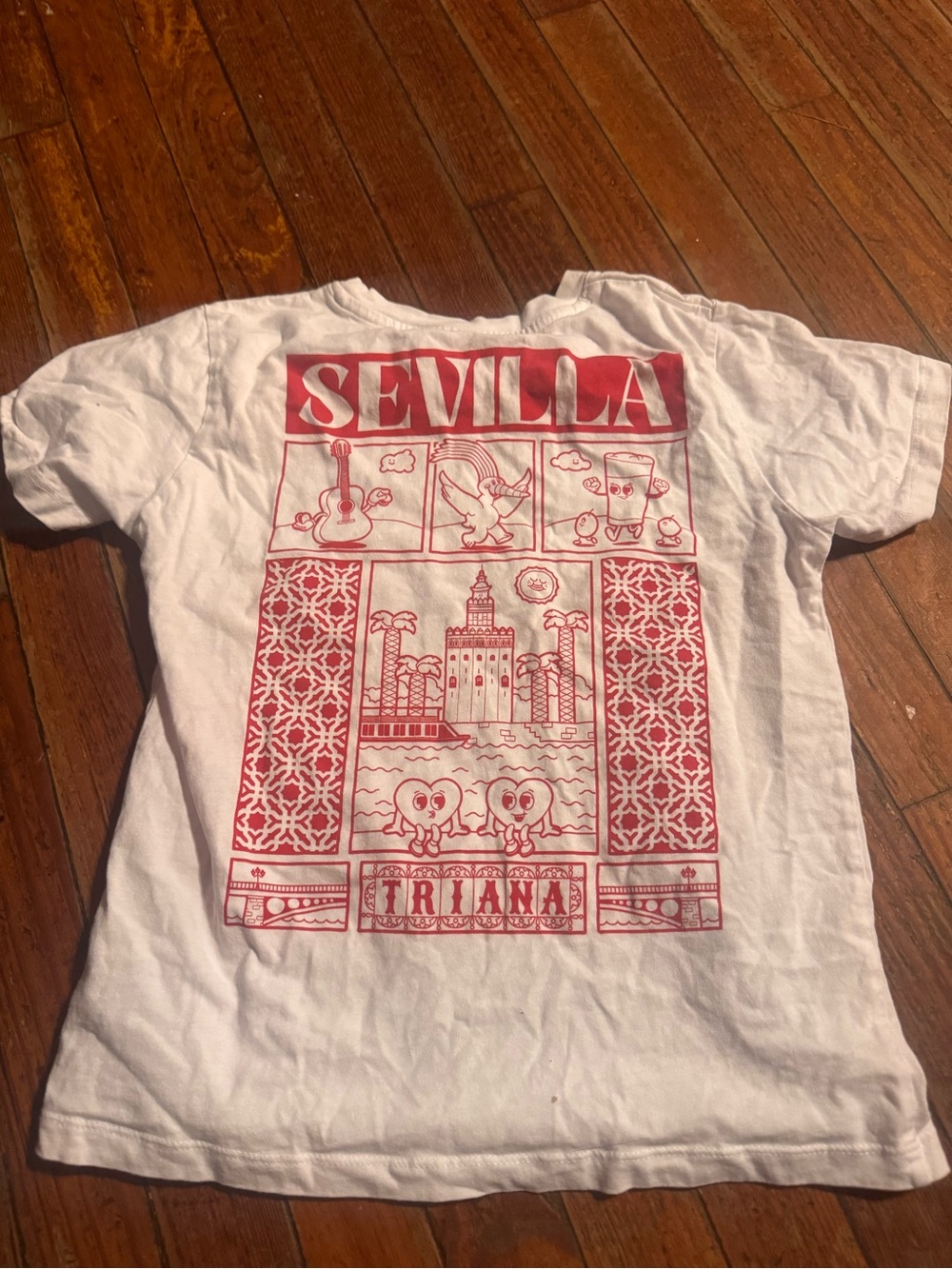 White Short-Sleeve Sevilla Graphic Tee